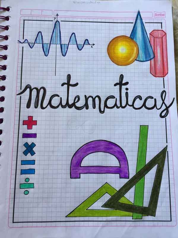 تزیین دفتر ریاضی 2023؛ همراه با اشکال و اعداد ریاضی فانتری/ رنگی رنگی/ کیوت