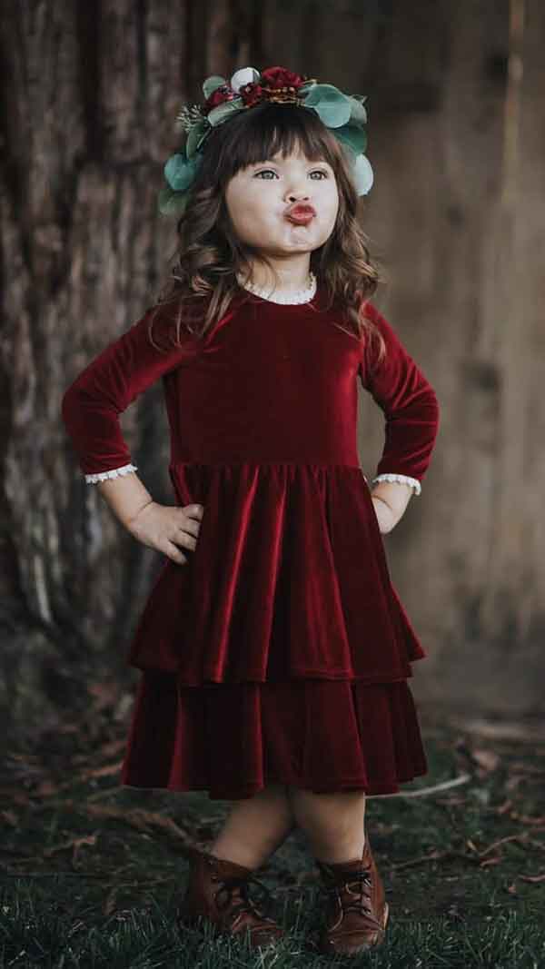 لباس دخترانه برای شب یلدا 2024؛ که مامانای خوش سلیقه طرفدارشن برای دختر نازشون