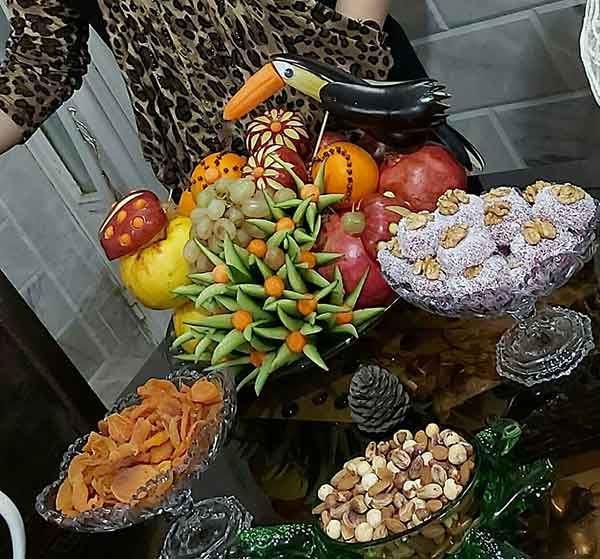 تزیین میوه شب یلدا برای عروس 2023؛ فقط و فقط اینجا اینقدر تنوع زیاد کنگو