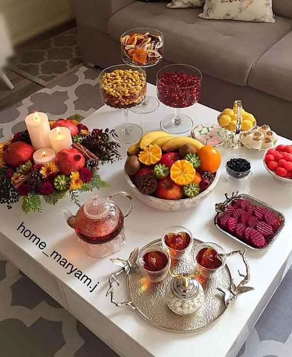 ایده میوه آرایی شب یلدا 2024؛ خیلی راحته اما حرفه ای دیده میشه (روی میز و باکس)