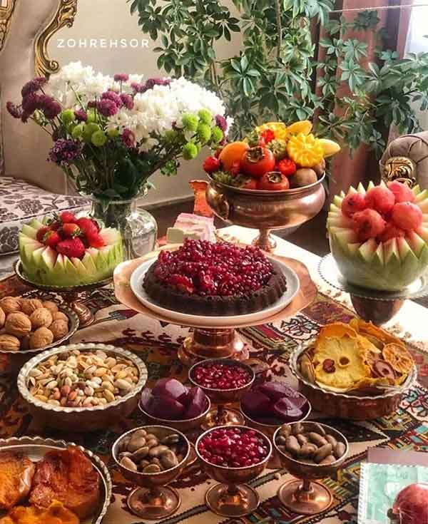 ایده میوه آرایی شب یلدا 2024؛ خیلی راحته اما حرفه ای دیده میشه (روی میز و باکس)