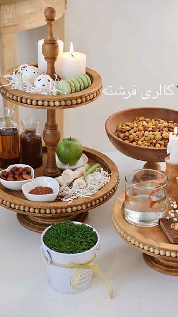 سفره هفت سین چوبی 2024؛ برای اون خانم هایی که می‌خوان خاص بودن خود را ثابت کنند