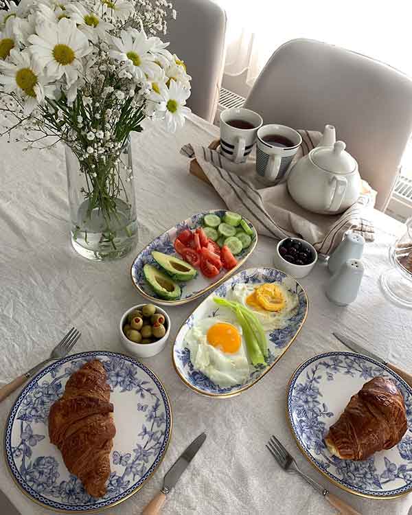 تزیین صبحانه ساده 2024؛ دیزاین متفاوت و راحت از بریک فست روزانه خانم های کد بانو