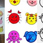 “نقاشی با دایره” 2024؛ ایده آوردم برای معلمی مهد کودک که خیلی راحت و زیباست