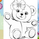 نقاشی خرس گوگولی 2024؛ خوراک دختر خانم های زیبا پسند خیلی راحت سه سوته!