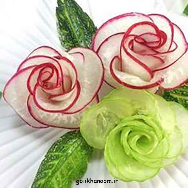تزیین خیار برای سالاد 2024؛ بسیار زیبا که خیلی راحت خوشگله گل و اسلایس‌های جذاب