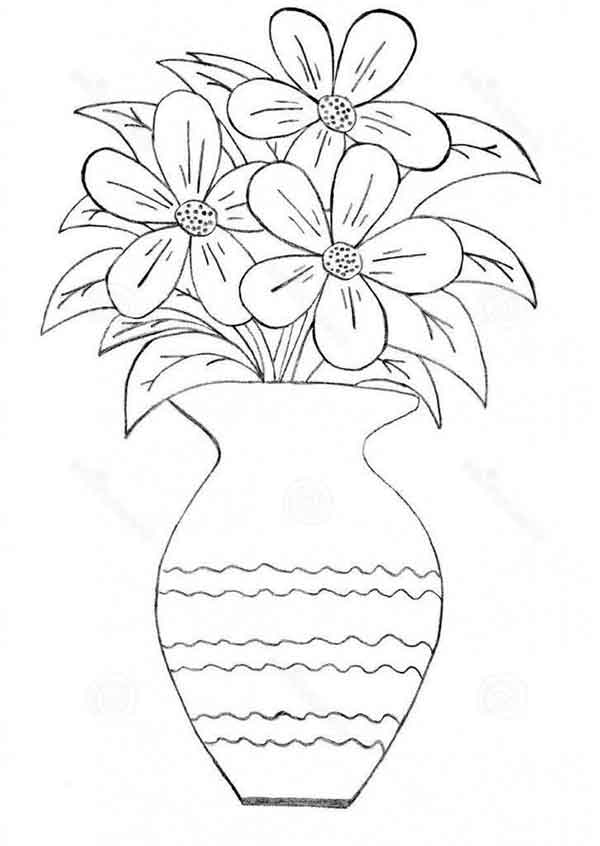 نقاشی گلدان
