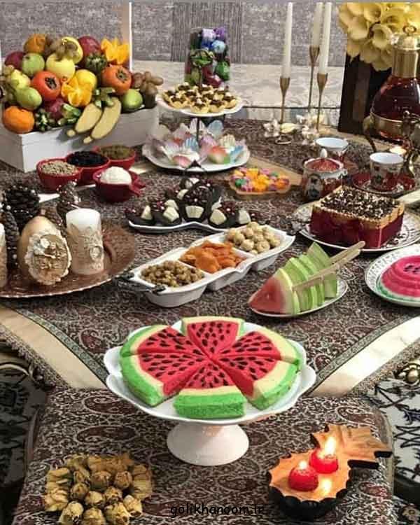 سفره شب یلدا باکلاس