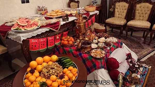 سفره شب یلدا باکلاس