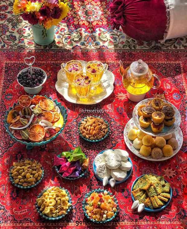 تزیین سفره شب یلدا