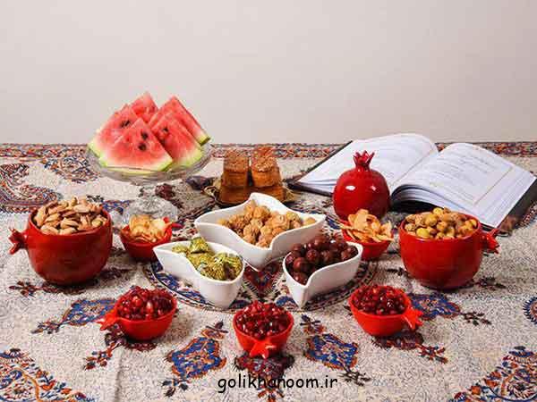 تزیین سفره شب یلدا