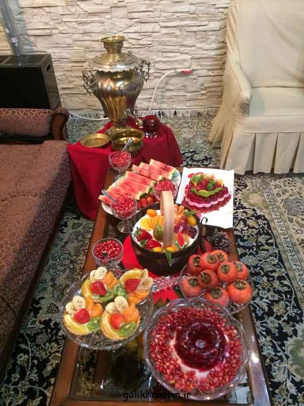 عکس سفره شب یلدا قدیمی