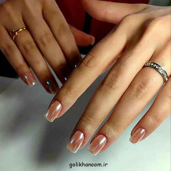 مدل ناخن کروم جواهری
