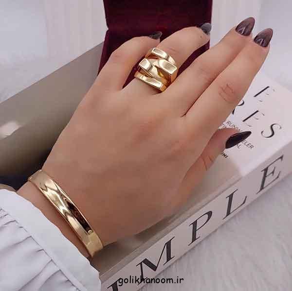 النگو آینه ای طلا