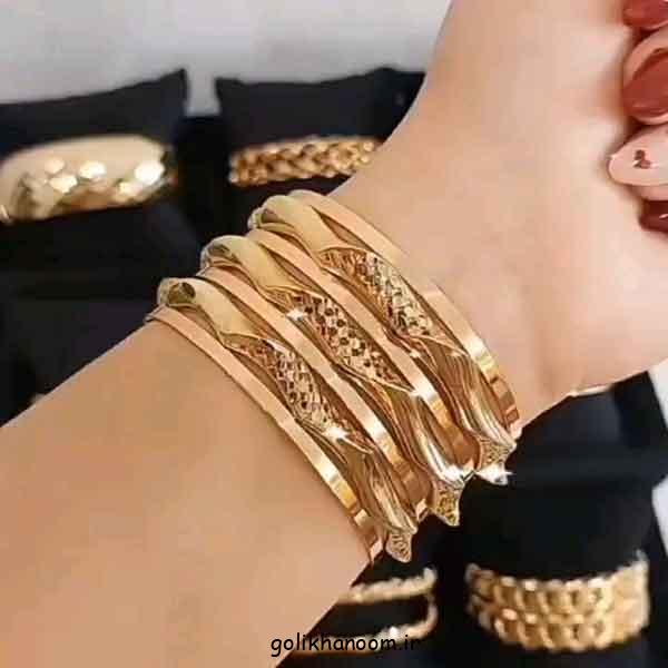 النگو آینه ای طلا