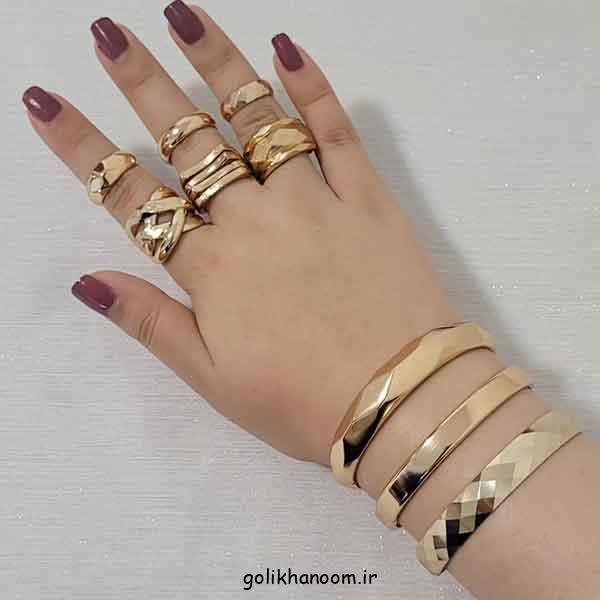 النگو آینه ای طلا
