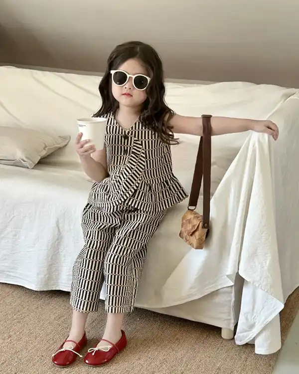 مدل بلوز شلوار نخی دخترانه جدید