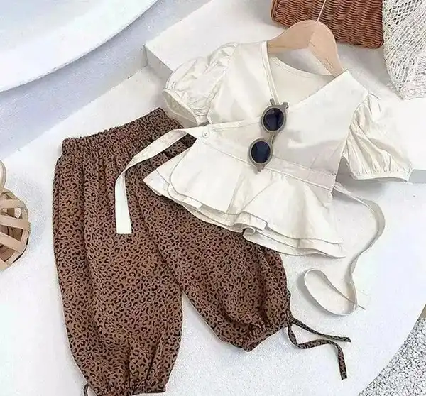 مدل بلوز شلوار نخی دخترانه جدید