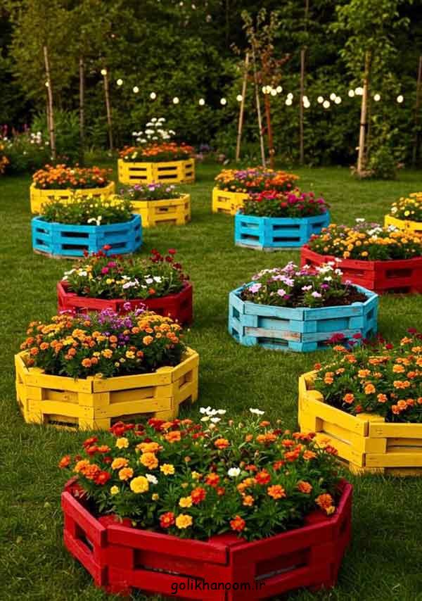 مدل استند گل حیاطی 