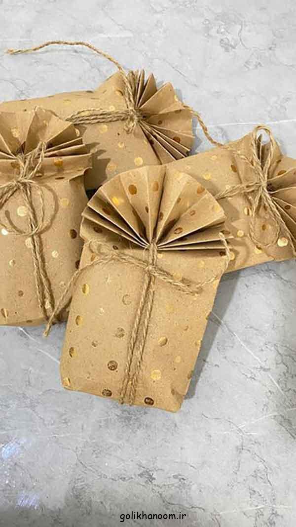 مدل کادو پیچیدن با کاغذ کادو