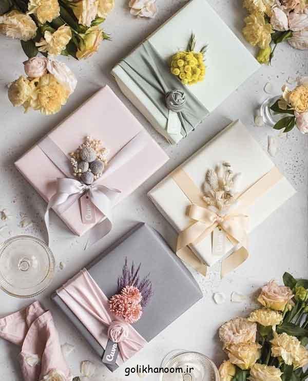 مدل کادو پیچیدن با کاغذ کادو