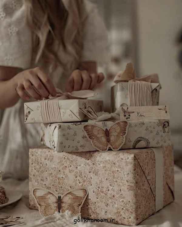 مدل کادو پیچیدن با کاغذ کادو