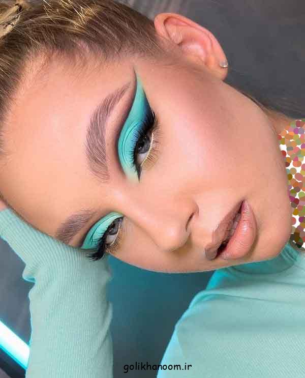 مدل میکاپ با پیشانی بلند