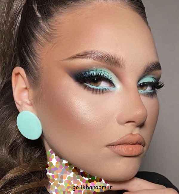 مدل میکاپ با پیشانی بلند