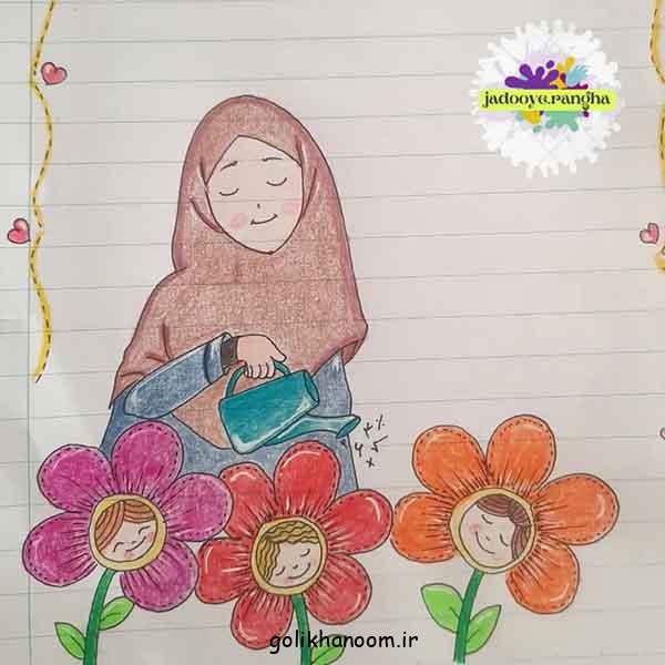 نقاشی برای روز معلم