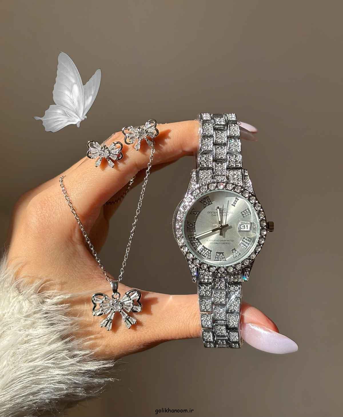 نیم ست طلای زیبا و مدرن