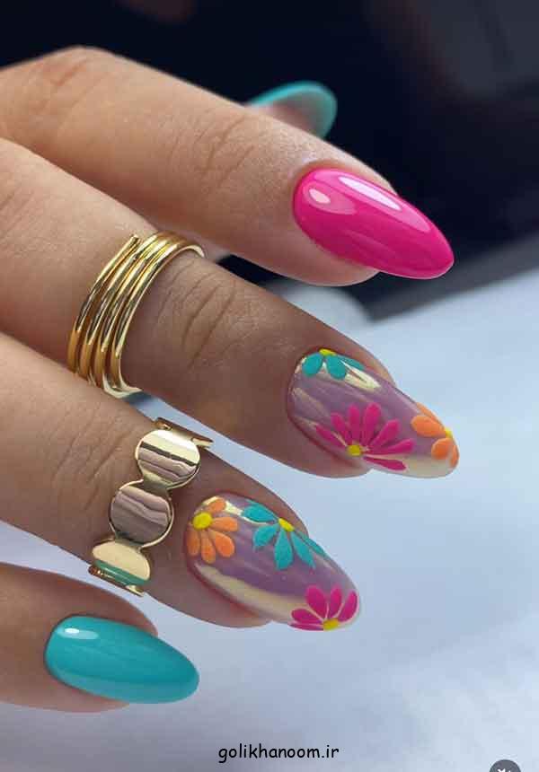طرح ناخن جدید تابستانه