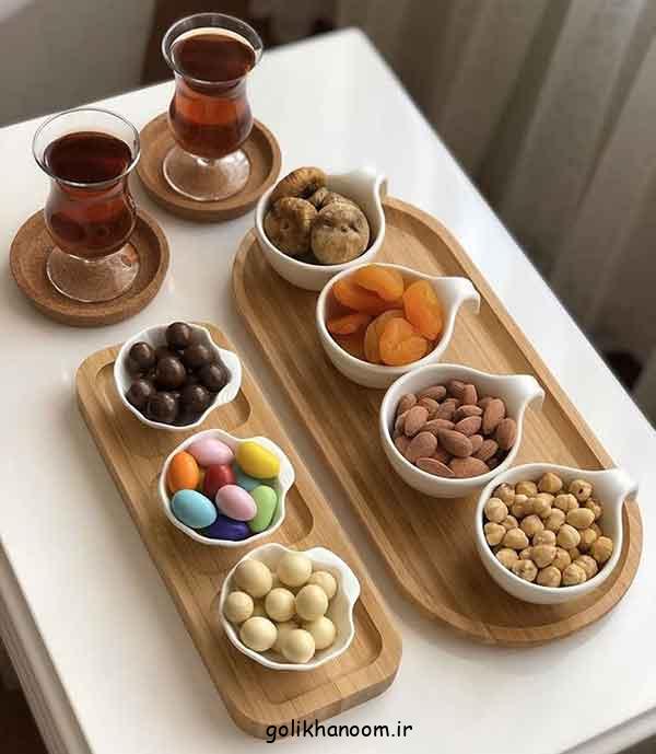 تزیین میز تنقلات و میوه مهمانی