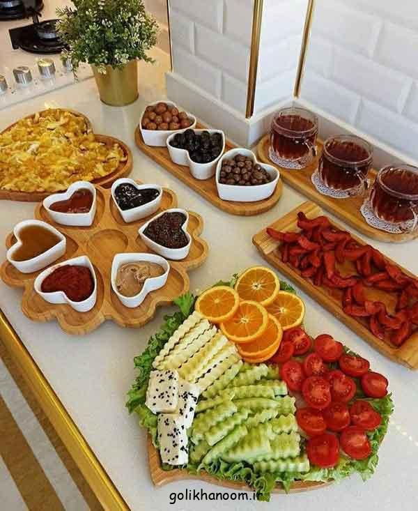 تزیین میز تنقلات و میوه مهمانی