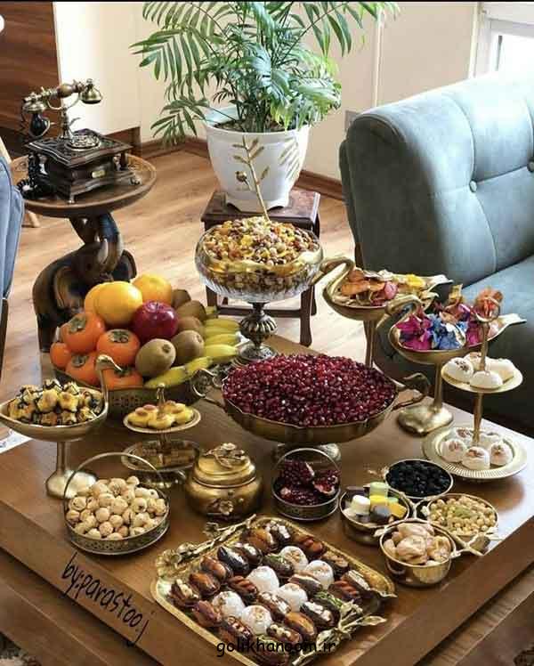 تزیین میز تنقلات و میوه مهمانی