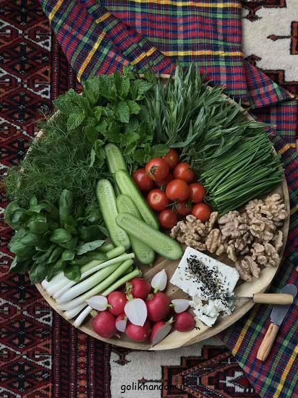 تزیین سبزی خوردن