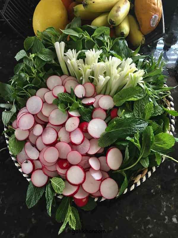 تزیین سبزی خوردن