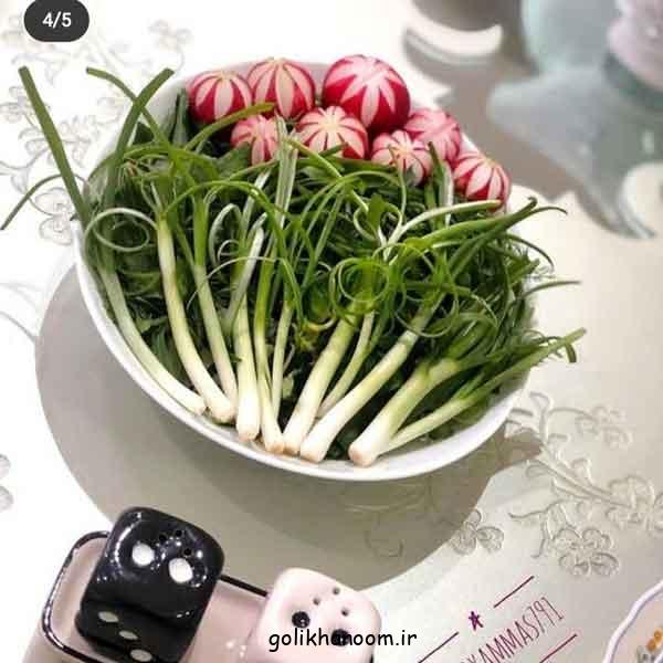تزیین سبزی خوردن