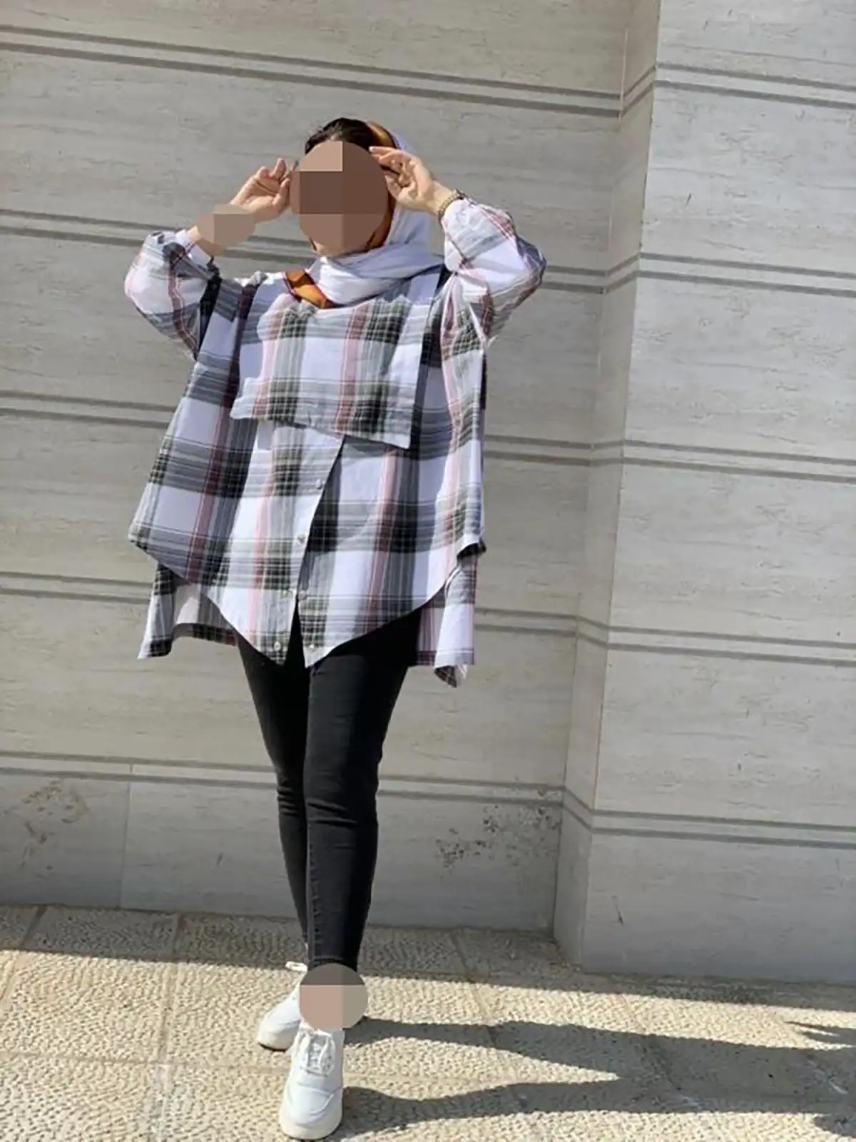 تونیک زنانه چهارخانه