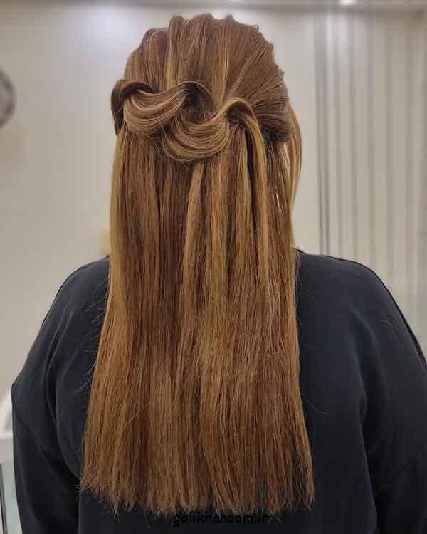زیباترین مدل موی باز مجلسی صاف