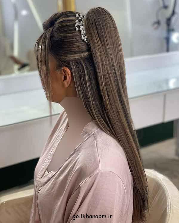 زیباترین مدل موی باز مجلسی صاف