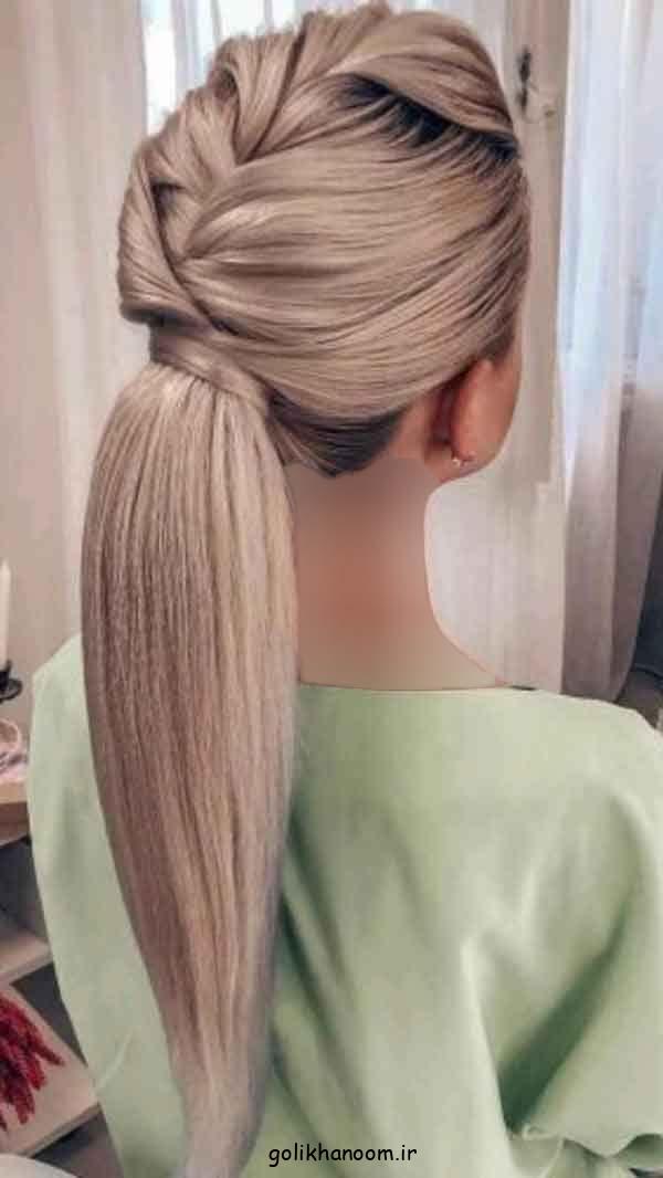 زیباترین مدل موی باز مجلسی صاف