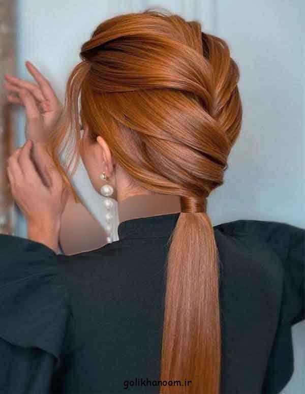 زیباترین مدل موی باز مجلسی صاف