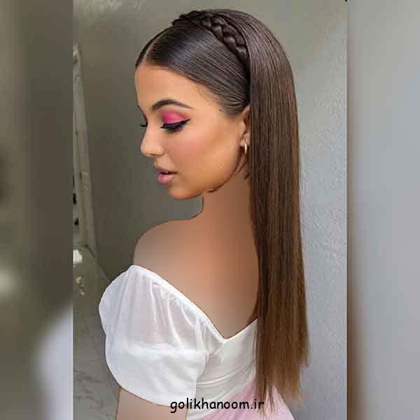 زیباترین مدل موی باز مجلسی صاف