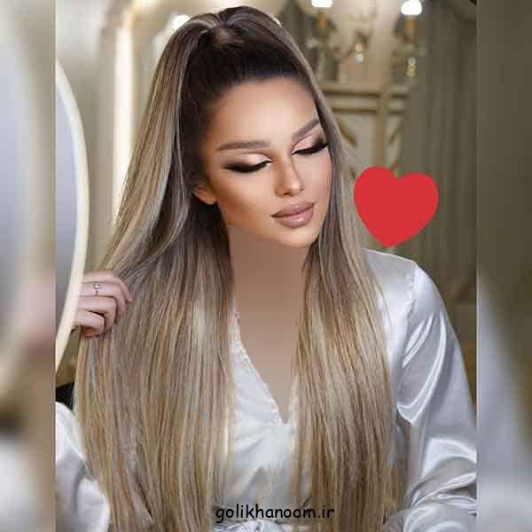 زیباترین مدل موی باز مجلسی صاف