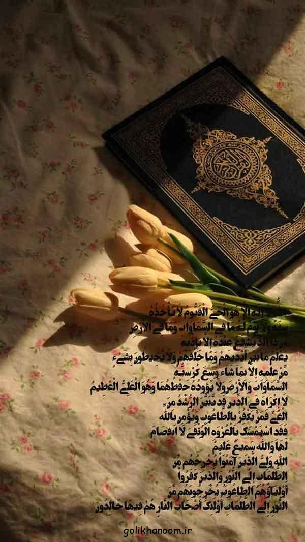 عکس آیت الکرسی | با متن و معنی خط درشت برای استوری در فضای مجازی + فواید 