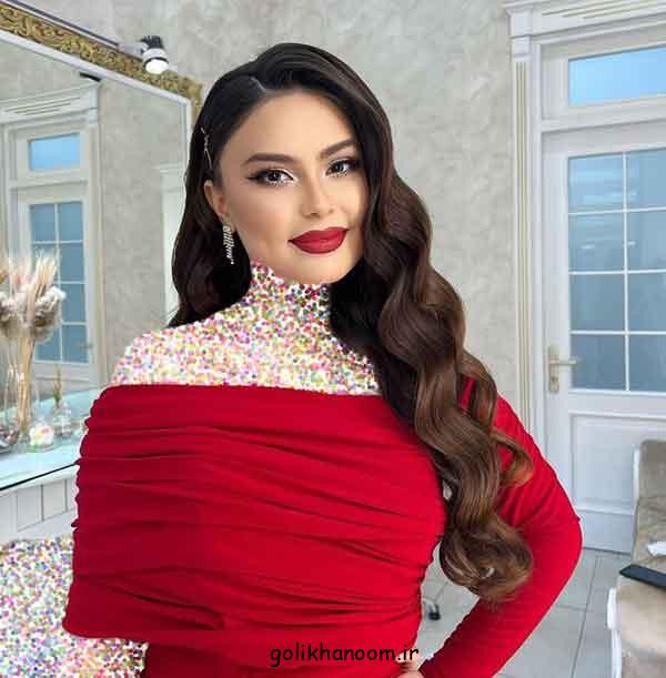 آرایش مناسب برای لباس قرمز، 30 نمونه میکاپ چشم به سبک های مختلف با لباس قرمز  
