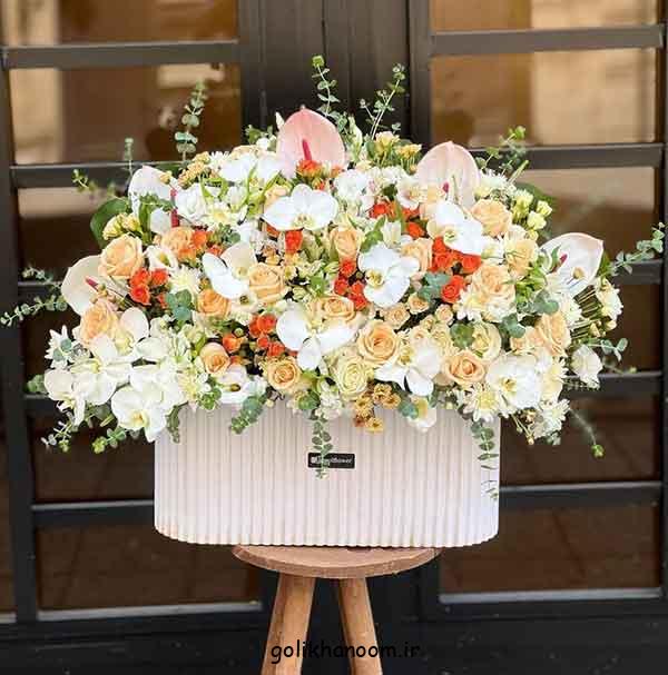 دسته گلی برای عکاسی در جشن تولد؛ شیک و جدید لاکچری [بزرگ کوچیک] رنگ‌های شاد