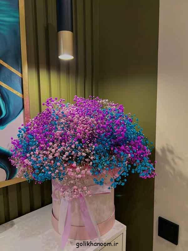 دسته گلی برای عکاسی در جشن تولد؛ شیک و جدید لاکچری [بزرگ کوچیک] رنگ‌های شاد