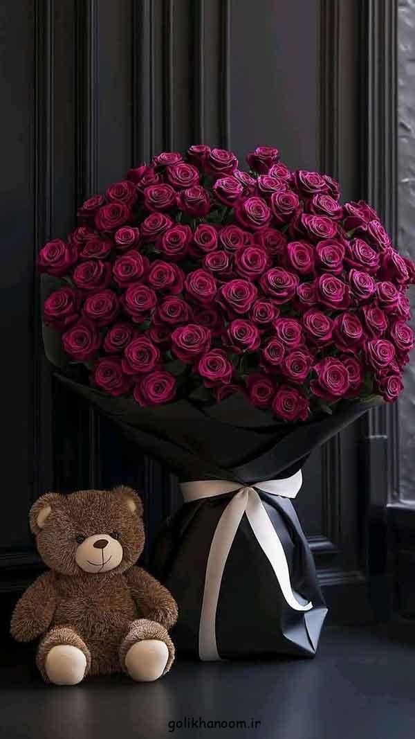 دسته گلی برای عکاسی در جشن تولد؛ شیک و جدید لاکچری [بزرگ کوچیک] رنگ‌های شاد