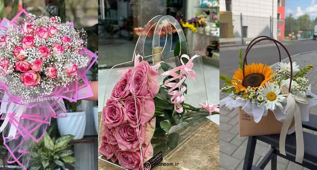 دسته گلی برای عکاسی در جشن تولد؛ شیک و جدید لاکچری [بزرگ کوچیک] رنگ‌های شاد